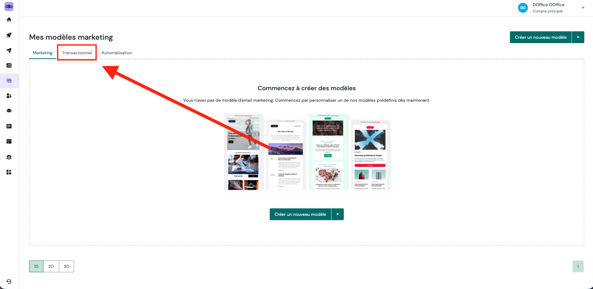 Lien dans l'interface pour voir où se trouve Transactional